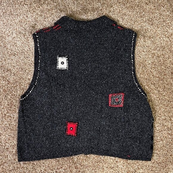 Sigrid Olsen Christmas Sweater Vest Women's Size Large - Picture 2 of 3